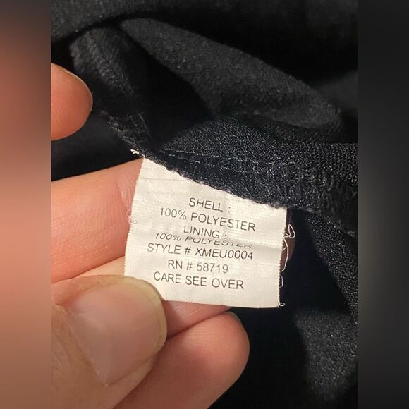 NY collection mock neck black animal print cap sleeve blouse breathable mesh XL - Picture 10 of 10